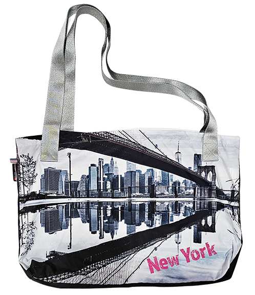 New York City Tote Bag (with zipper on top)
