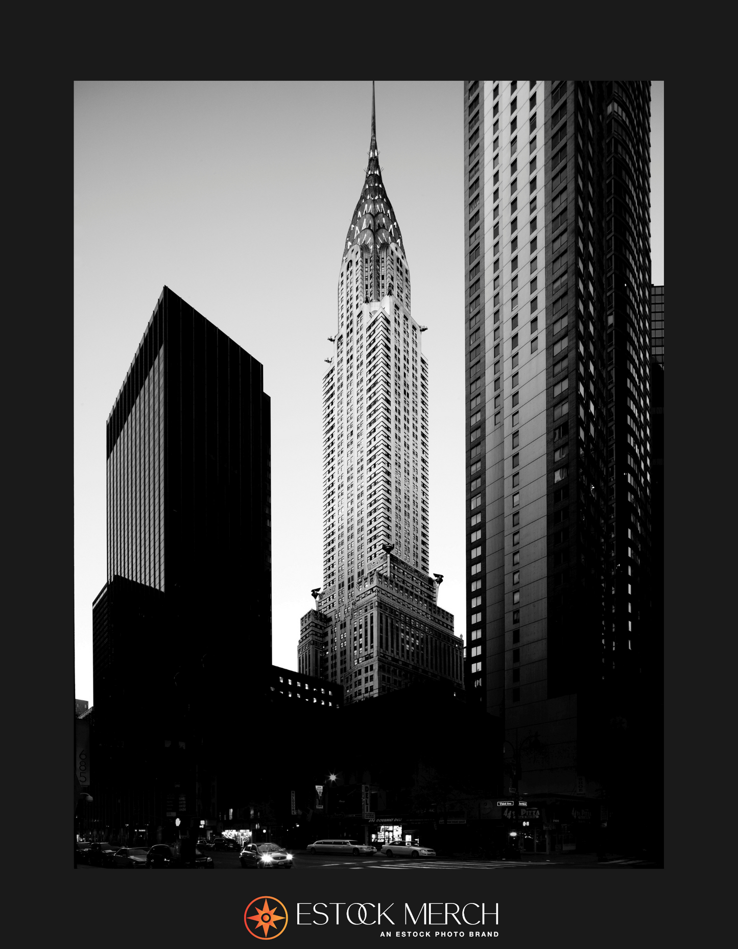 New York City's Chrysler Building Black and White Fine Art Print