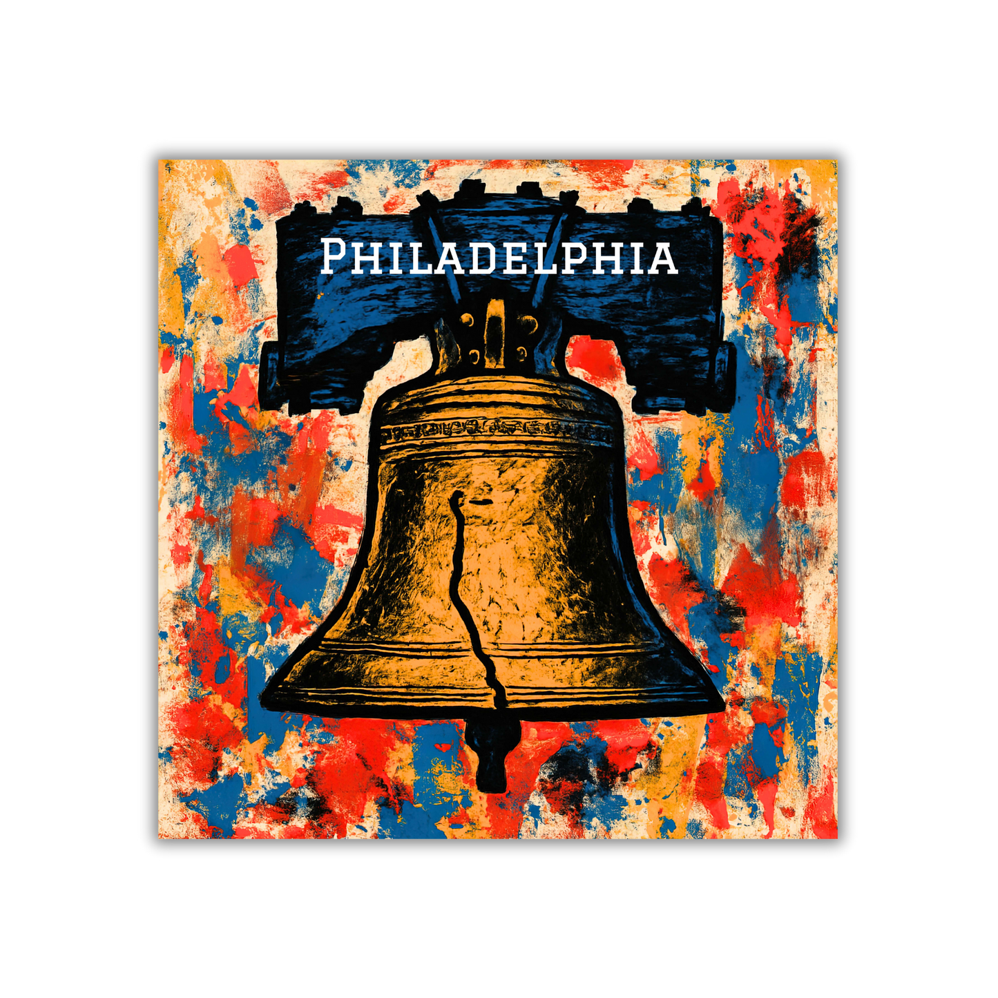Philadelphia Square Magnets