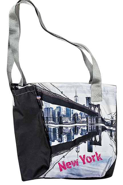 New York City Tote Bag (with zipper on top)