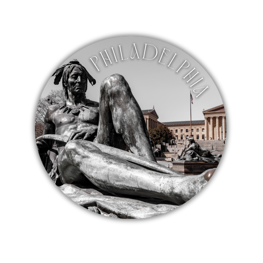 Philadelphia Round Magnet