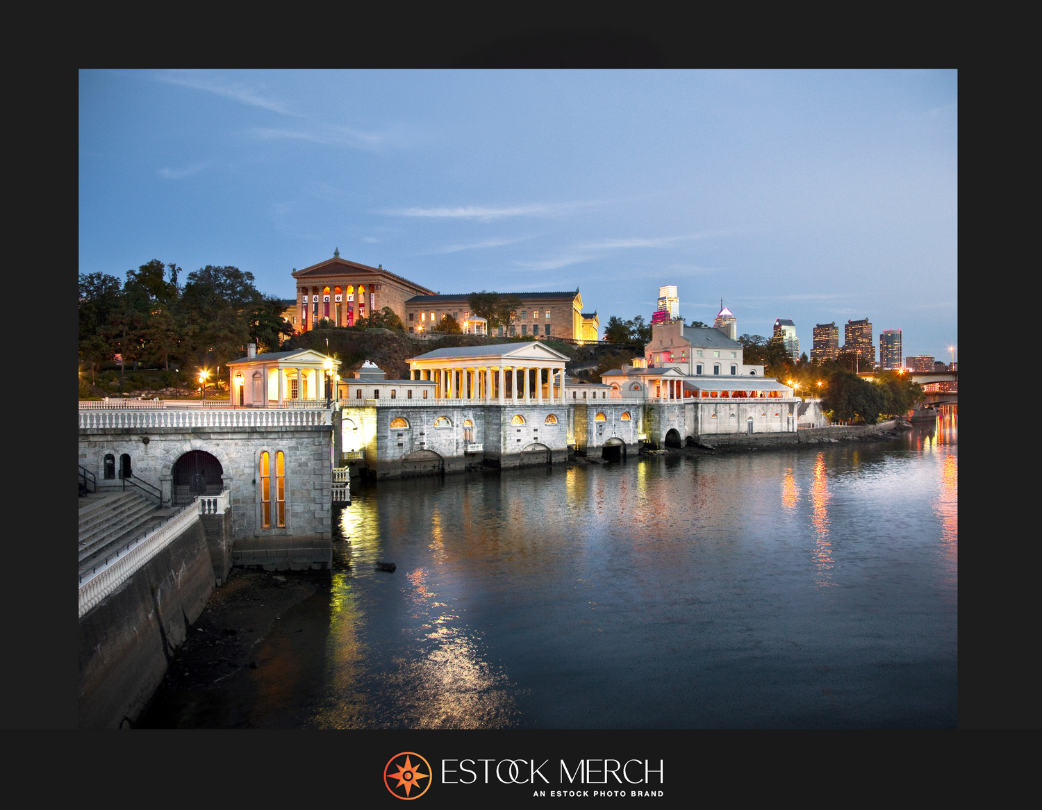 Fairmount Water Works in Philadelphia fine art print