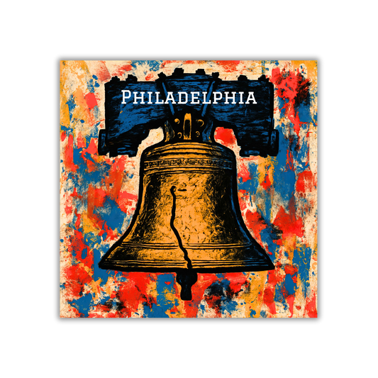 Philadelphia Square Magnets